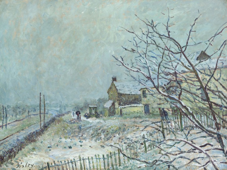 А. Сислей. Первый снег в Венё-Ле-Надон. 1878