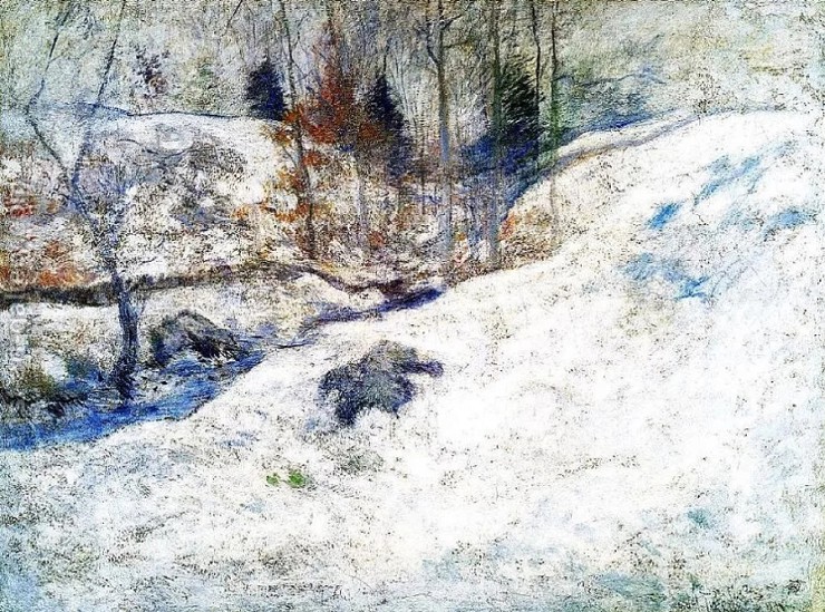Д. Твахтман. Зимний ручей. 1893