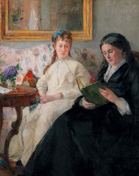 Б. Моризо. Чтение. Мать и сестра художницы. 1869-1870