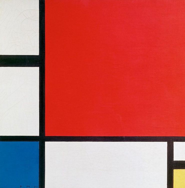 Пит Мондриан. Композиция с красным,синим и желтым (1930)