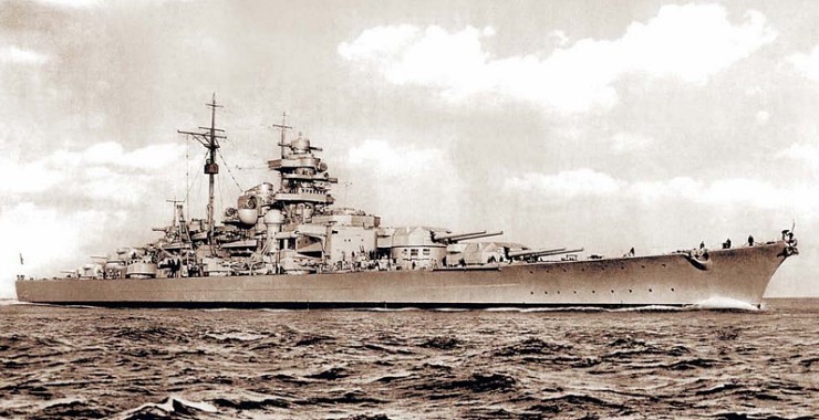 Линейный корабль «Бисмарк», сентябрь 1940 г.
