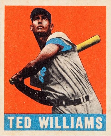 Бейсбольная карточка Теди Вильямса 1948 года