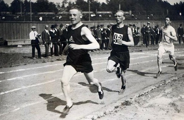 Нурми на олимпийских испытаниях 1920 года