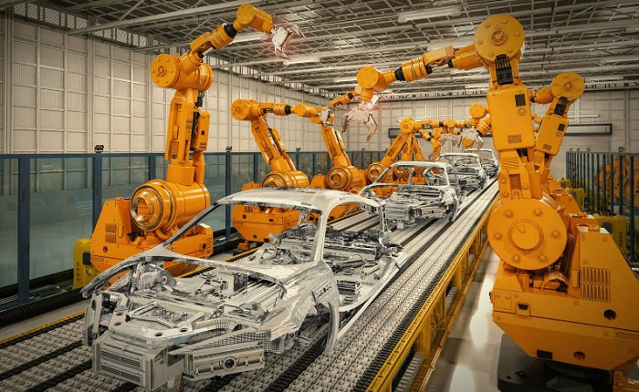 Промышленные роботы в автомобильном производстве