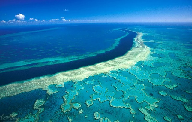 Вид на Большой Барьерный риф