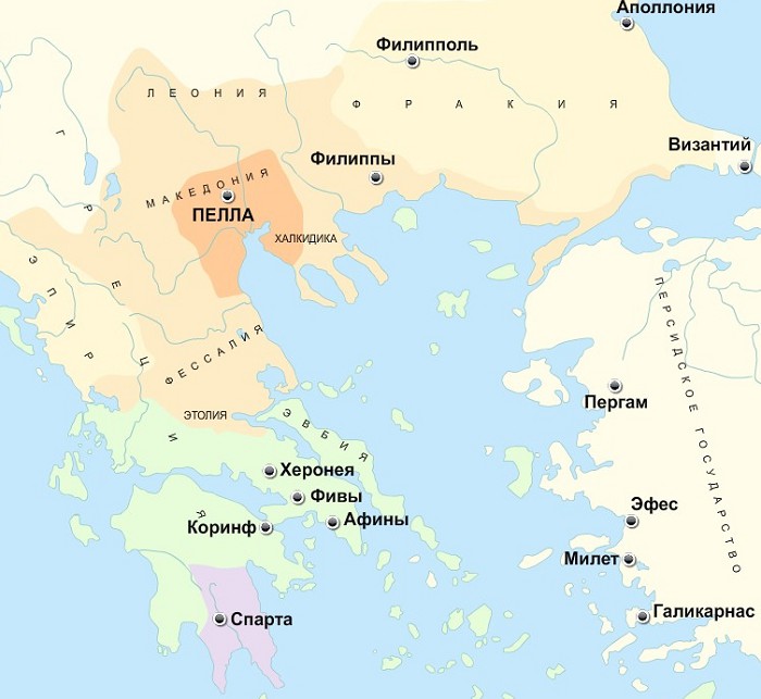 Афины македония