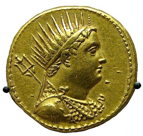 Птолемей III Эвергет. Изображение на монете