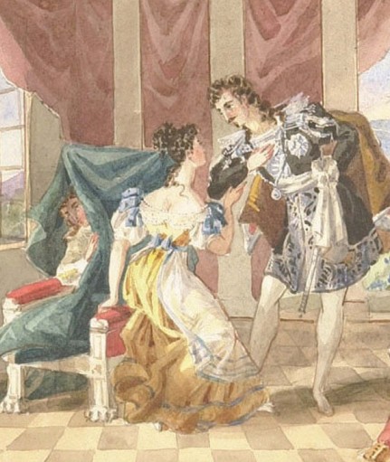 Сцена из оперы Моцарта «Свадьба Фигаро»