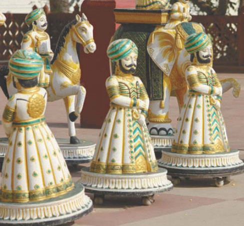 Старинные индийские шахматные фигуры