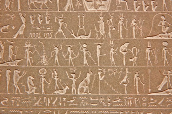 Египетские иероглифы, которые были расшифрованы в XIX в.