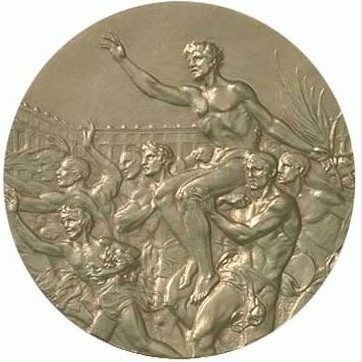 Берлин 1936: реверс наградной медали
