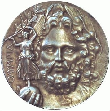 Афины 1896: аверс наградной медали