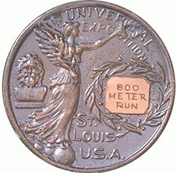 Сент Луис 1904: реверс наградной медали