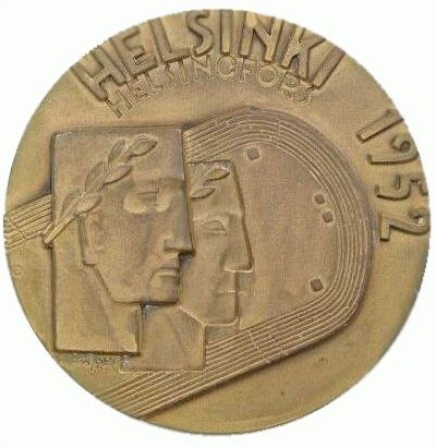 Хельсинки 1952: аверс памятной медали