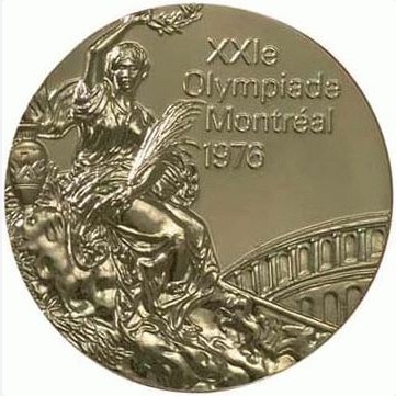 Монреаль 1976: аверс наградной медали