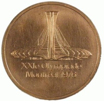 Монреаль 1976: аверс памятной медали