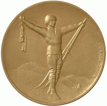 Шамони 1924: аверс наградной медали