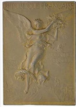 Париж 1900: аверс наградной медали