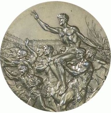Амстердам 1928: реверс наградной медали