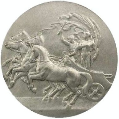Лондон 1908: аверс памятной медали