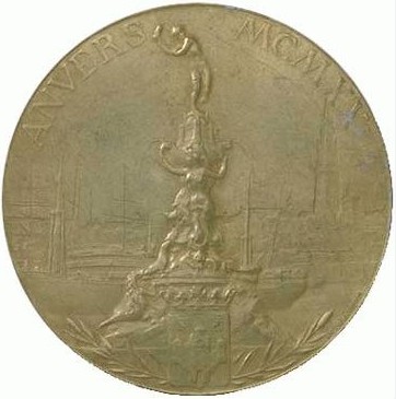 Антверпен 1920: реверс наградной медали