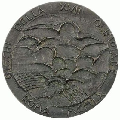 Рим 1960: реверс памятной медали