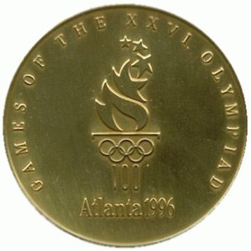 Атланта 1996: аверс памятной медали