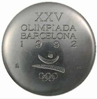 Барселона 1992: аверс памятной медали