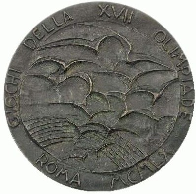Рим 1960: реверс памятной медали