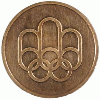 Монреаль 1976: реверс памятной медали