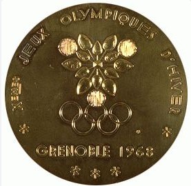 Гренобль 1968: аверс наградной медали
