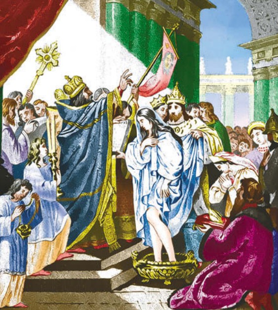 Крещение княгини Ольги в Константинополе. 957 г.