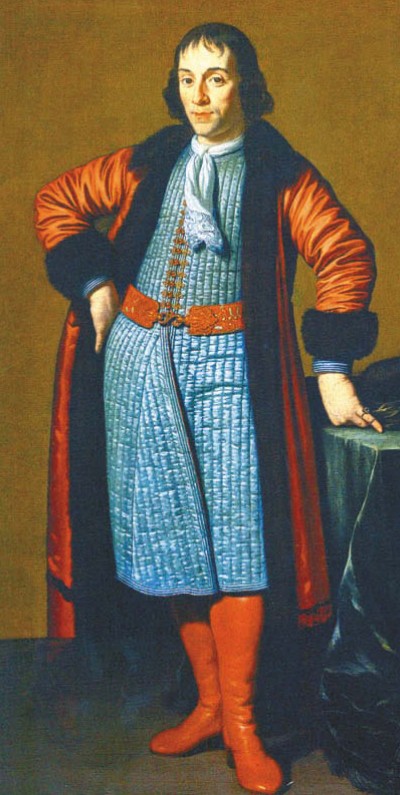 Портрет Л. Меншикова, написанный в Голландии во время Великого посольства. М. ван Мюссхер. 1698 г.