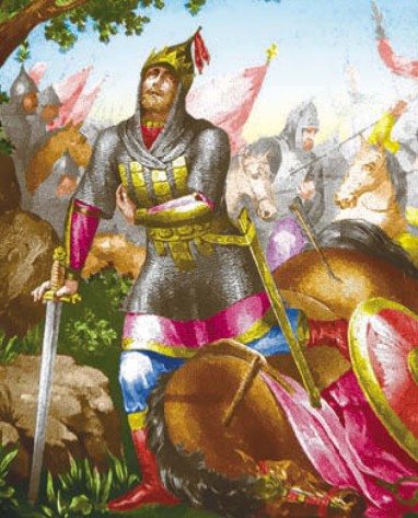 Великий князь Дмитрий Донской ранен в битве на Куликовом поле. 1380 г.