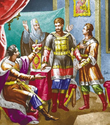 Дмитрий Донской утверждает новый порядок наследования великокняжеского титула. 1389 г.