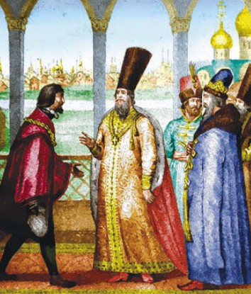 Австрийский посланник представляется великому князю Ивану III. 1491 г.