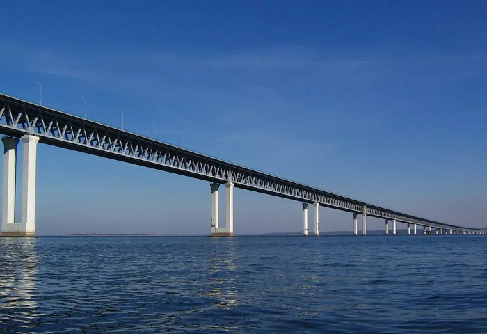 Президентский мост через Куйбышевское водохранилище
