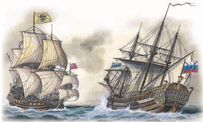 Корабли военноморского флота, созданного Петром Великим
