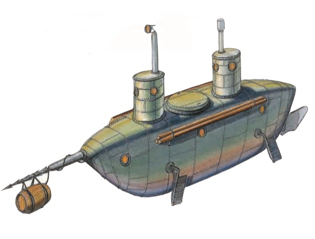 Подводная лодка конструкции русского инженера К. А. Шильдера