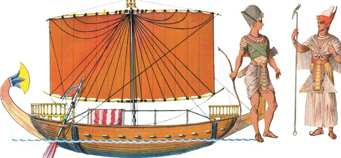 Боевая лодка фараона