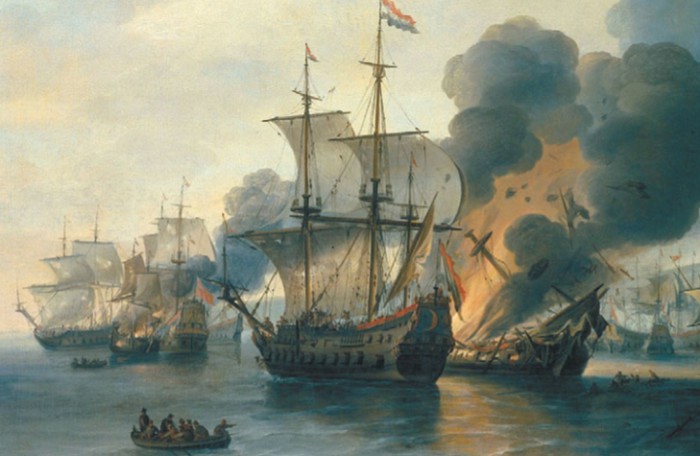 Голландский флот в битве при Ливорно