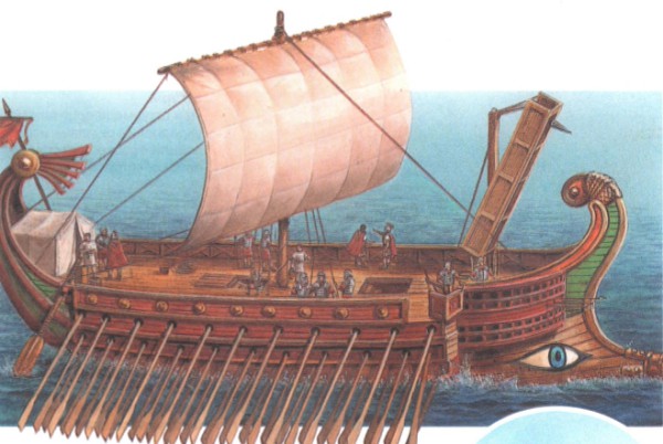 римские военные корабли
