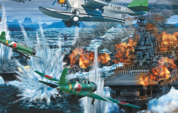 Гибель авианосца «Хор нет» в битве при Санта-Крус