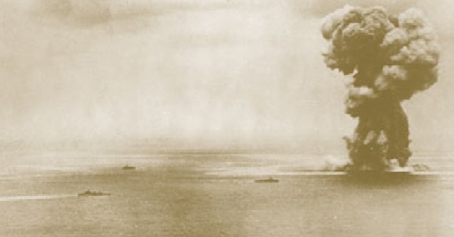 Взрыв линкора «Ямато»