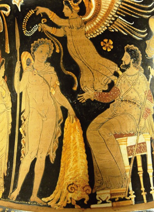 Золотое руно. Роспись греческой вазы – кратера. 340–330 гг. до н. э.