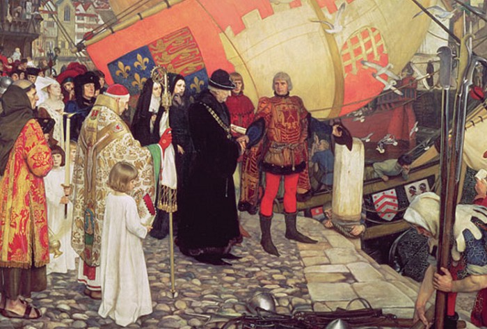 Э. Боард. Отплытие Джона и Себастьяна Каботов из Бристоля в 1497 г. Рисунок 1906 г.