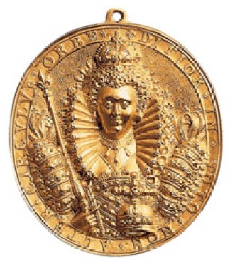 Медальон с портретом королевы Елизаветы I. XVI в.