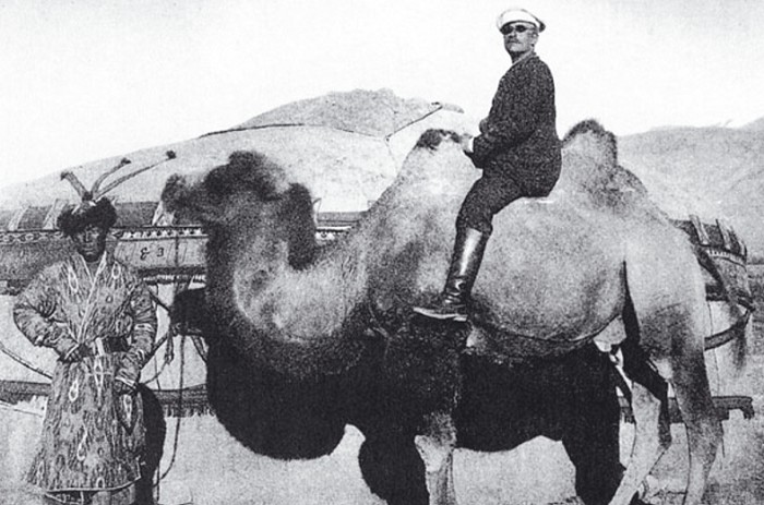 Свен Гедин во время экспедиции в Центральную Азию