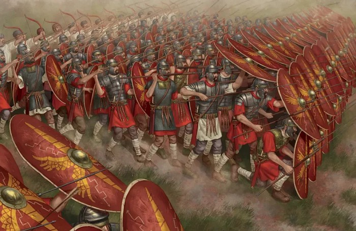 римские воины