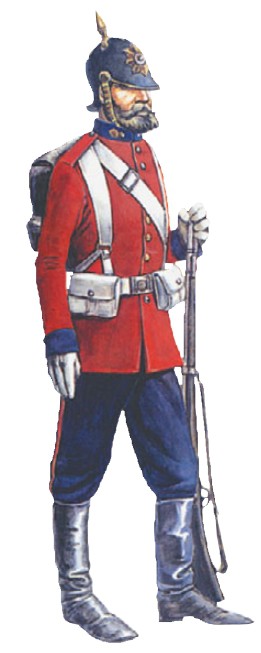 Британец с однозарядной винтовкой с затвором (1890 г.)